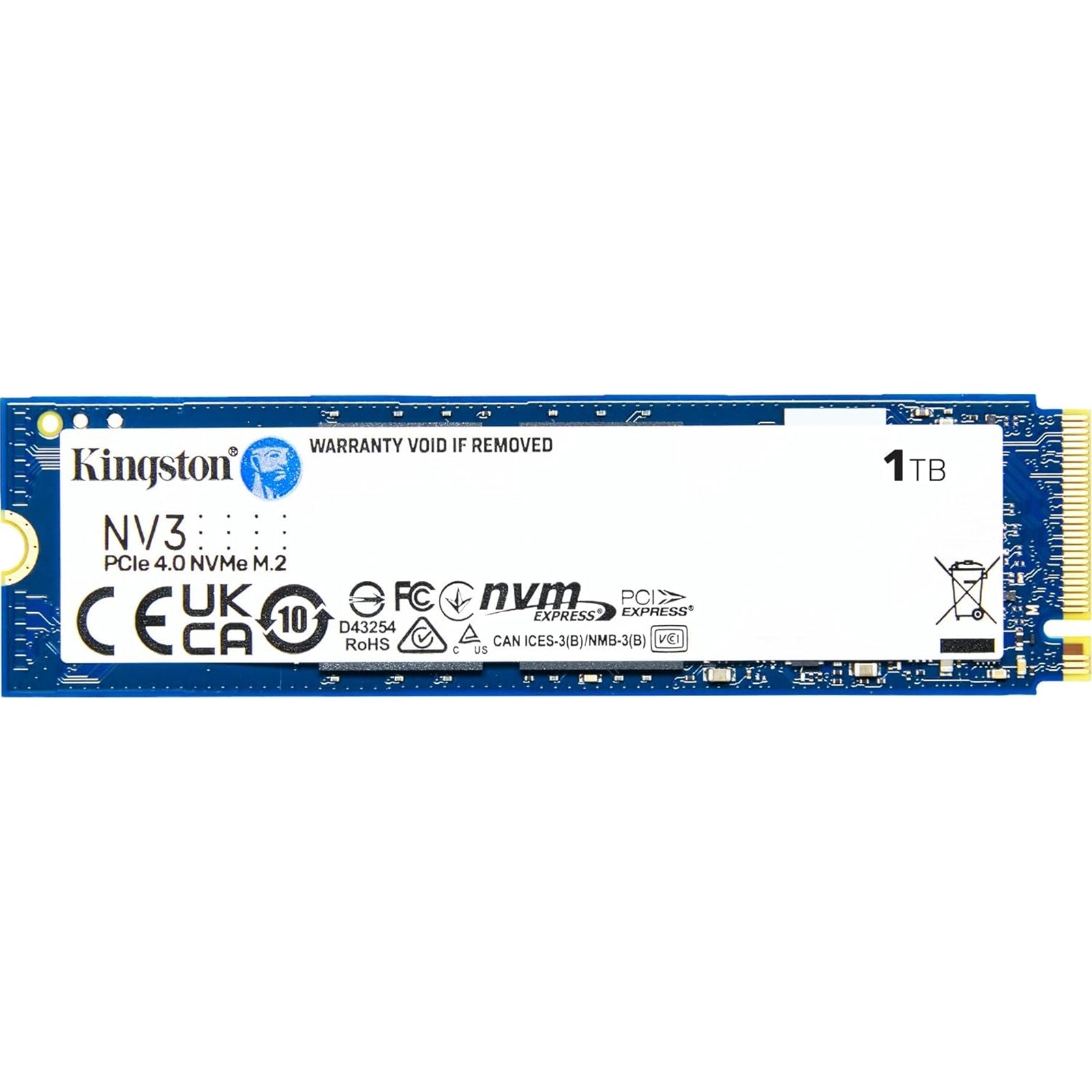 Kingston NV3 1TB M.2 NVMe PCIe Gen 4.0 SSD - 6000MB/s Read Speed