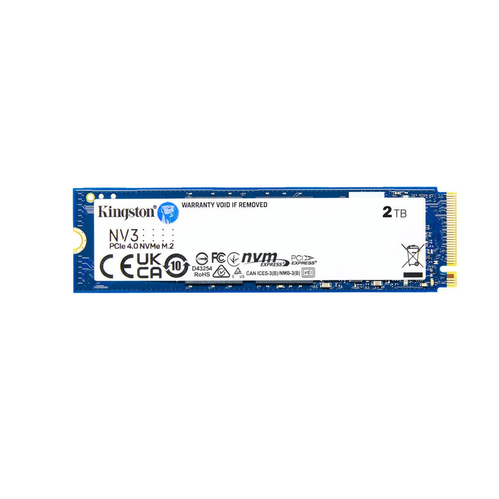 Kingston NV3 2TB M.2 NVMe SSD PCIe 4.0 - 6000MB/s 3D NAND