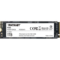 Patriot P300 1TB NVMe M.2 SSD PCIe Gen3 x4 - 2100MB/s