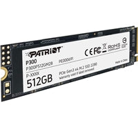 Patriot P300 512GB NVMe M.2 SSD PCIe Gen3 x4 - 1700MB/s