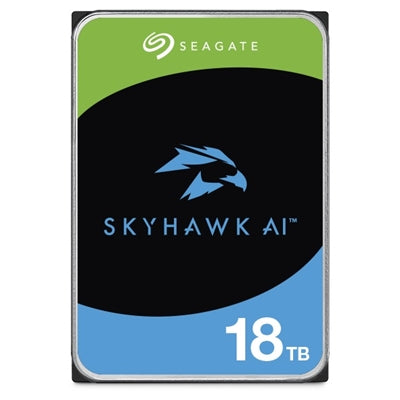 Seagate SkyHawk AI 18TB Surveillance HDD - 7200RPM 256MB SATA III
