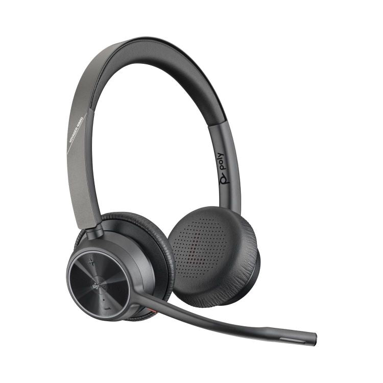 HP Poly Voyager 4320-M UC USB-C Wireless Stereo Headset and Stand