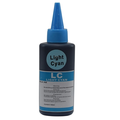 InkLab Dye-Based Universal Refill Ink Light Cyan 100ml Bottle
