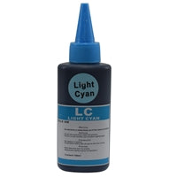 InkLab Dye-Based Universal Refill Ink Light Cyan 100ml Bottle