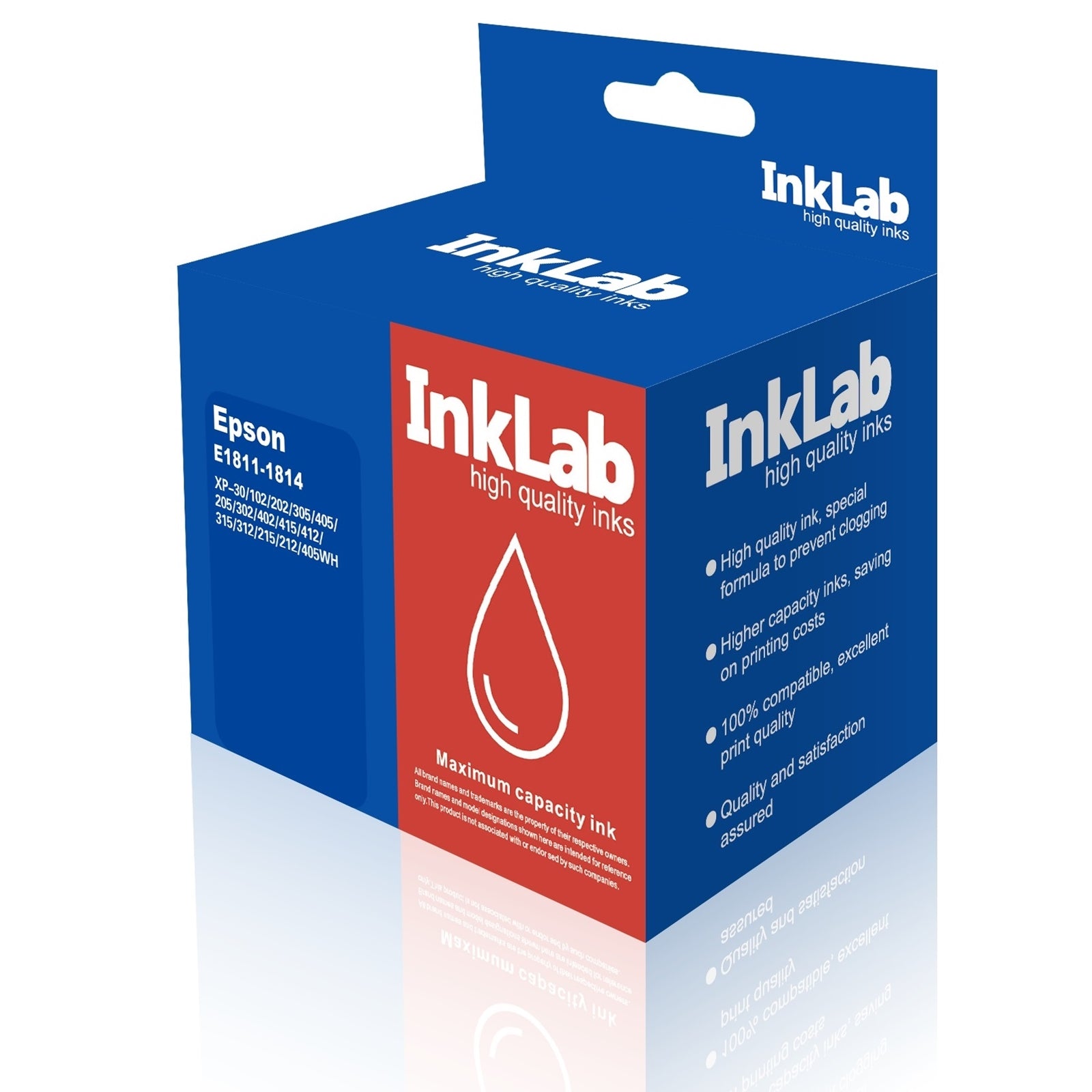InkLab 18 Compatible Ink Cartridges Epson XP CMYK 4-Pack 17ml