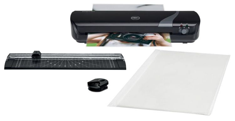 GBC Inspire+ A4 Black Laminator Set