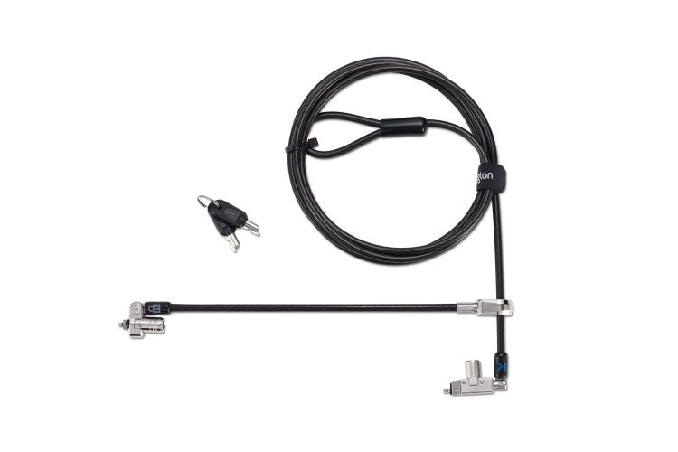 Kensington K60509EUM Slim N17 2.0 Keyed Dual Head Laptop Lock for Wedge-Shaped Slots 25 Pack