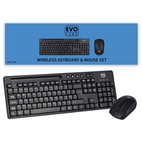 Evo Labs WM-757UK Wireless Keyboard Mouse Combo UK QWERTY 105-Key