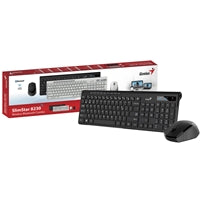Genius SlimStar 8230 Wireless Keyboard Mouse - Bluetooth 5.3 UK Layout
