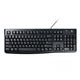 Logitech K120 Wired USB Keyboard Spill-Resistant UK QWERTY Black