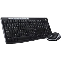 Logitech MK270 Wireless Keyboard Mouse Combo UK QWERTY Spill-Resistant