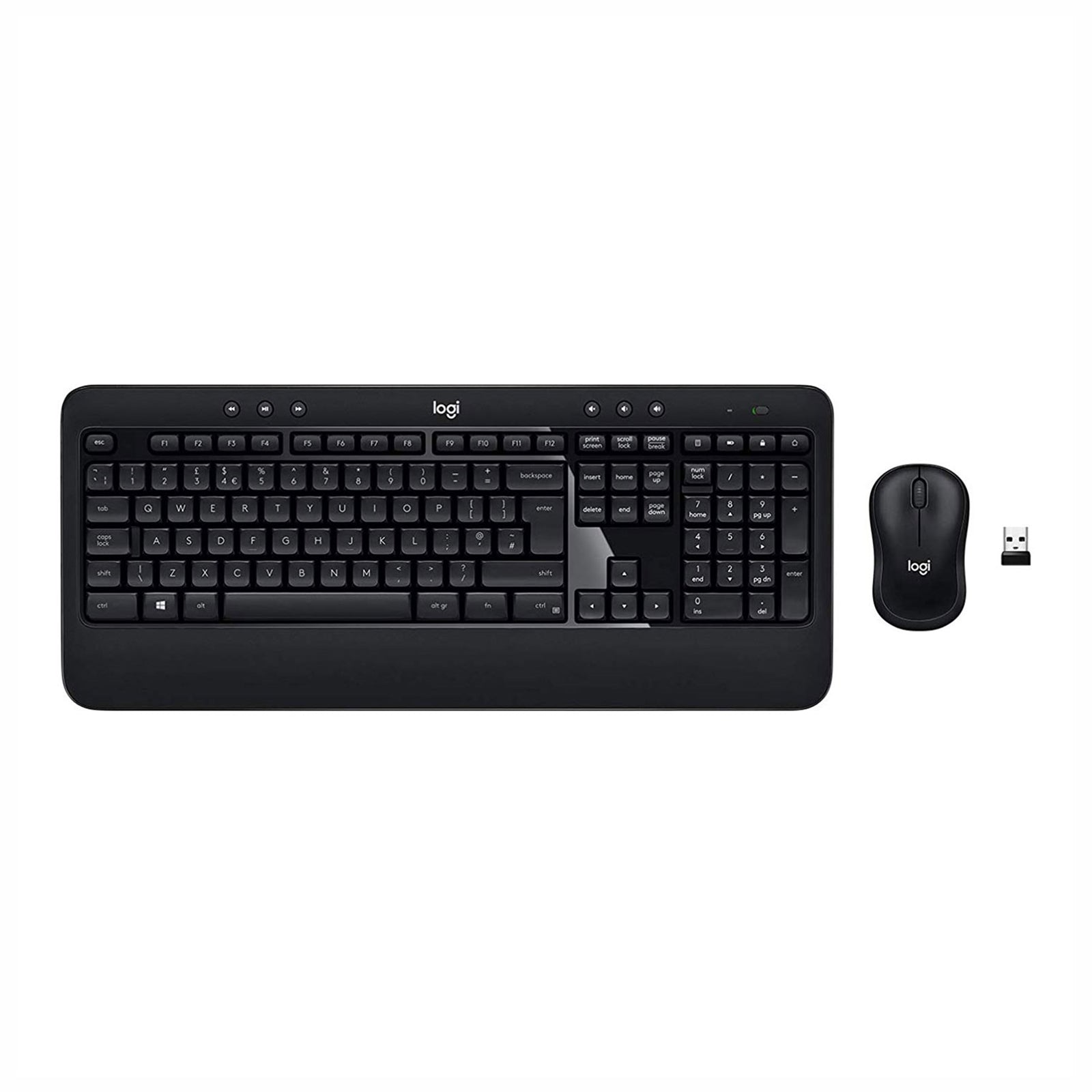 Logitech K540e Wireless Keyboard Mouse Combo - Full Size UK Layout