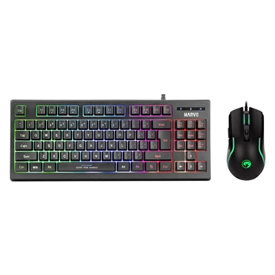 Marvo Scorpion K607 TKL Wired Gaming Keyboard & M292 RGB Mouse Bundle