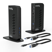 Plugable UD-3900Z USB-C Dual HDMI Docking Station - 10-Port DisplayLink
