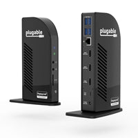Plugable USB-C Triple 4K Docking Station 100W PD 13-Port Desktop