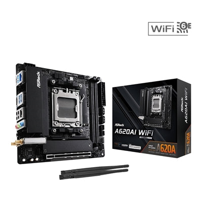 ASRock A620AI WIFI Mini-ITX AM5 Motherboard DDR5 WiFi 6E Dual LAN