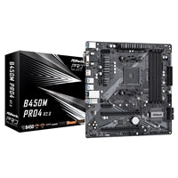 ASRock B450M Pro4 R2.0 AM4 Micro-ATX Motherboard Dual M.2 RGB