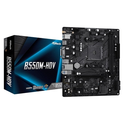 ASRock B550M-HDV AM4 Micro-ATX Motherboard PCIe 4.0 DDR4 HDMI