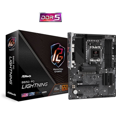ASRock B650 PG Lightning AM5 ATX Motherboard DDR5 PCIe 5.0