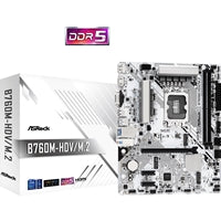 ASRock B760M-HDV/M.2 LGA1700 DDR5 Micro-ATX Motherboard 2.5GbE