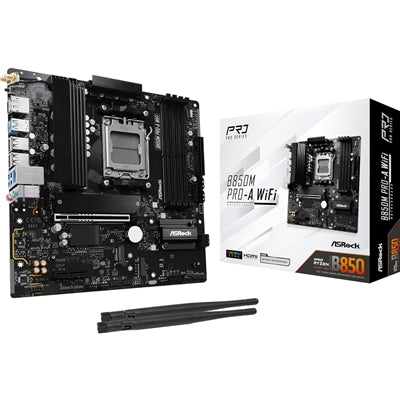 ASRock B850M Pro-A WiFi AM5 Micro-ATX Motherboard DDR5 PCIe 5.0