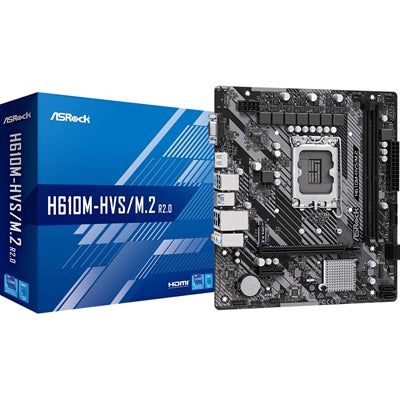 ASRock H610M-HVS/M.2 R2.0 LGA1700 Micro-ATX DDR4 Motherboard