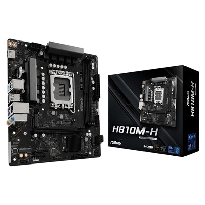 ASRock H810M-H LGA1851 Micro ATX Motherboard DDR5 6400MHz Intel