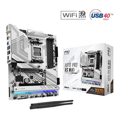 ASRock X870 PRO RS WiFi AM5 ATX Motherboard - DDR5 PCIe 5.0 USB4