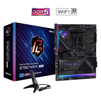 ASRock Z790 Nova WiFi 7 ATX Motherboard LGA1700 DDR5 PCIe 5.0