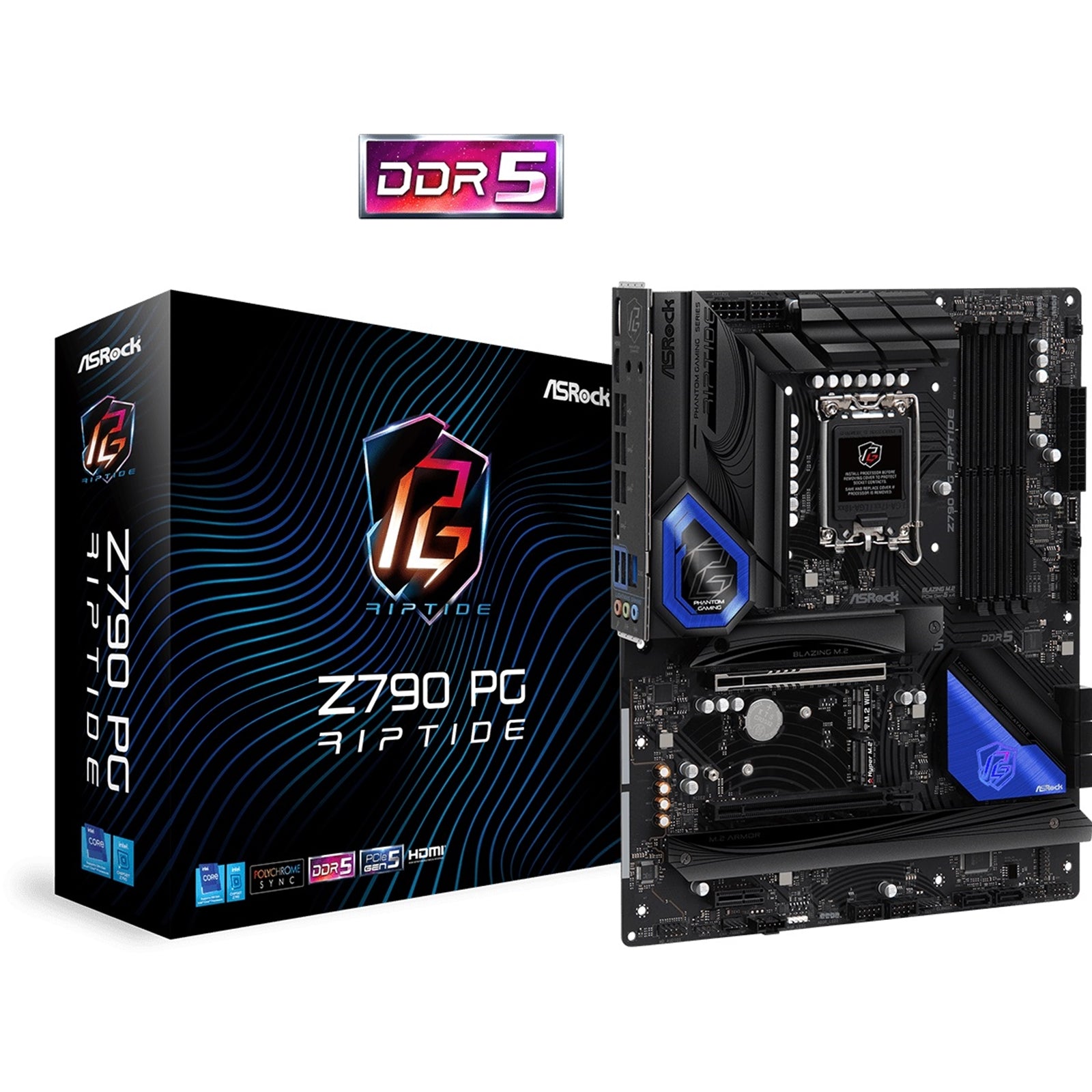 ASRock Z790 PG Riptide ATX Motherboard LGA1700 DDR5 PCIe Gen5