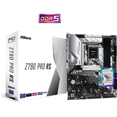 ASRock Z790 Pro RS ATX Motherboard LGA1700 DDR5 PCIe 5.0 14-Phase