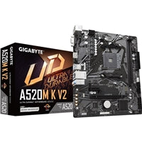 Gigabyte A520M K V2 AM4 Micro-ATX Motherboard - DDR4 64GB, M.2 NVMe