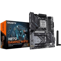 GIGABYTE X870 GAMING WIFI6 AM5 ATX Motherboard with DDR5, USB4, PCIe 5.0, and 2.5GbE LAN support.