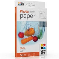 ColorWay Matte Photo Paper 6x4 190gsm 50 Sheets Inkjet A6