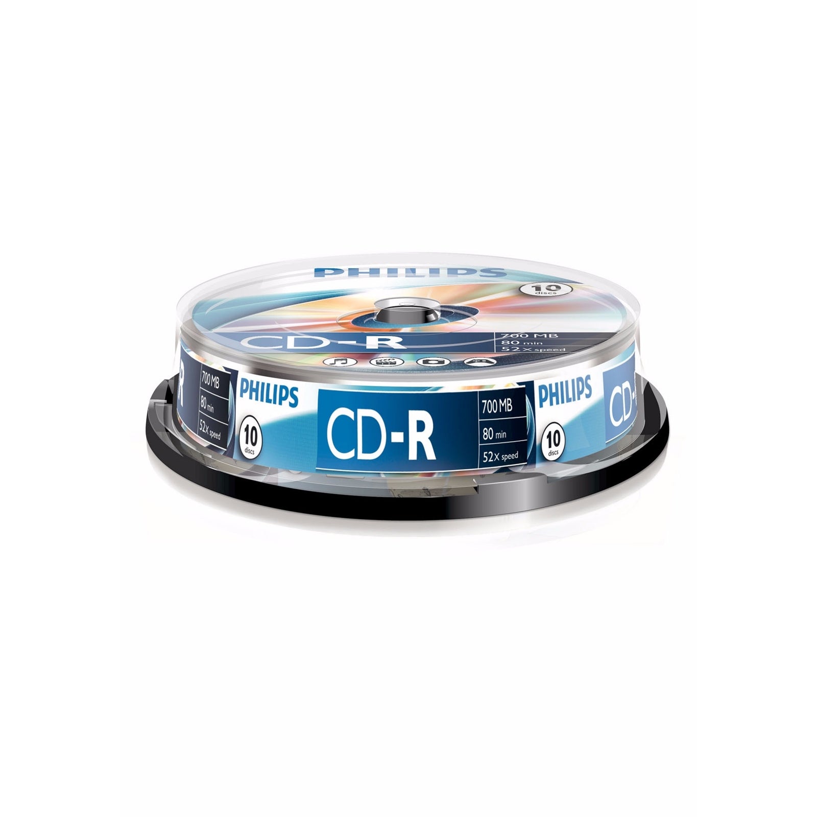 Philips CD-R 700MB 52X Recordable Discs - 10 Pack Spindle