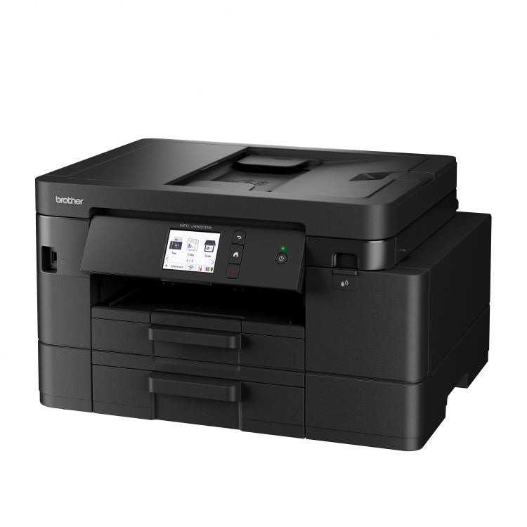 Brother MFC-J4550DW wireless color inkjet multifunction printer with touch screen and paper tray.