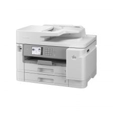 Brother MFC-J5955DW A4 wireless inkjet printer with a sleek white design and multifunction capabilities.