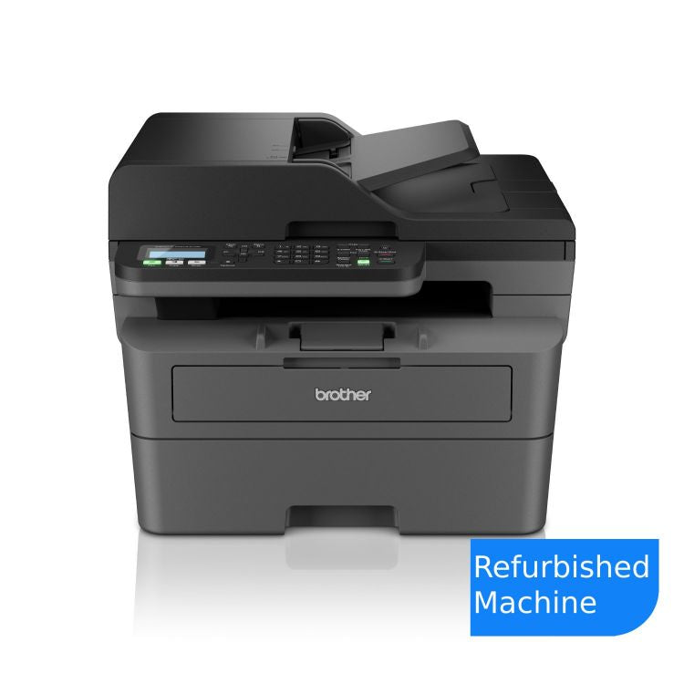 Brother MFC-L2800DW monochrome laser multifunction printer, A Grade refurbished model in black.
