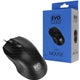 Evo Labs Wired USB Optical Mouse - 800 DPI, 3-Button, Matte Black