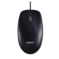 Logitech M90 Wired USB Mouse - 1000 DPI Optical Sensor, Black