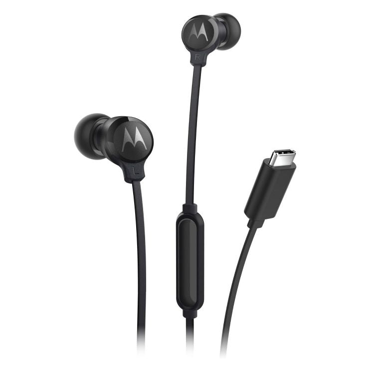 Motorola 3C-S Wired In Ear USB-C Earbuds Black
