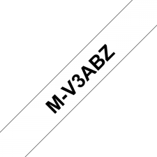 Brother M-V3ABZ Labelling Tapes - Black on White Multipack