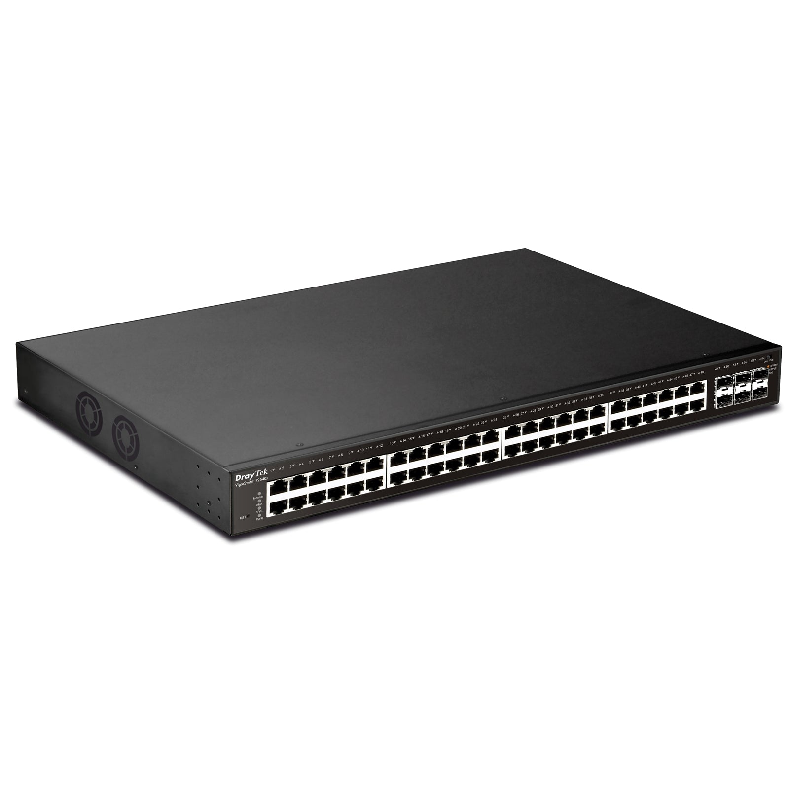 DrayTek P2540XS 48-Port Managed PoE+ Switch 400W 10GbE SFP+