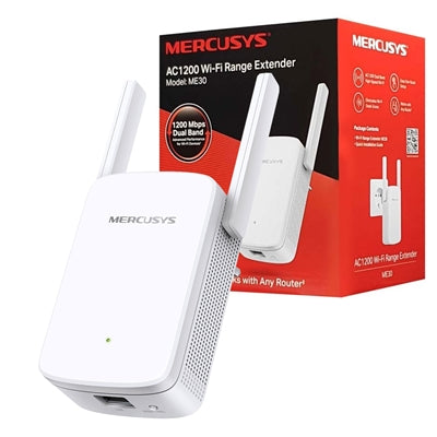 Mercusys ME30 AC1200 Dual Band Wi-Fi Range Extender - UK Plug