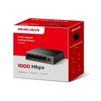 Mercusys MS105GS 5-Port Gigabit Switch - Steel Desktop/Wall Mount