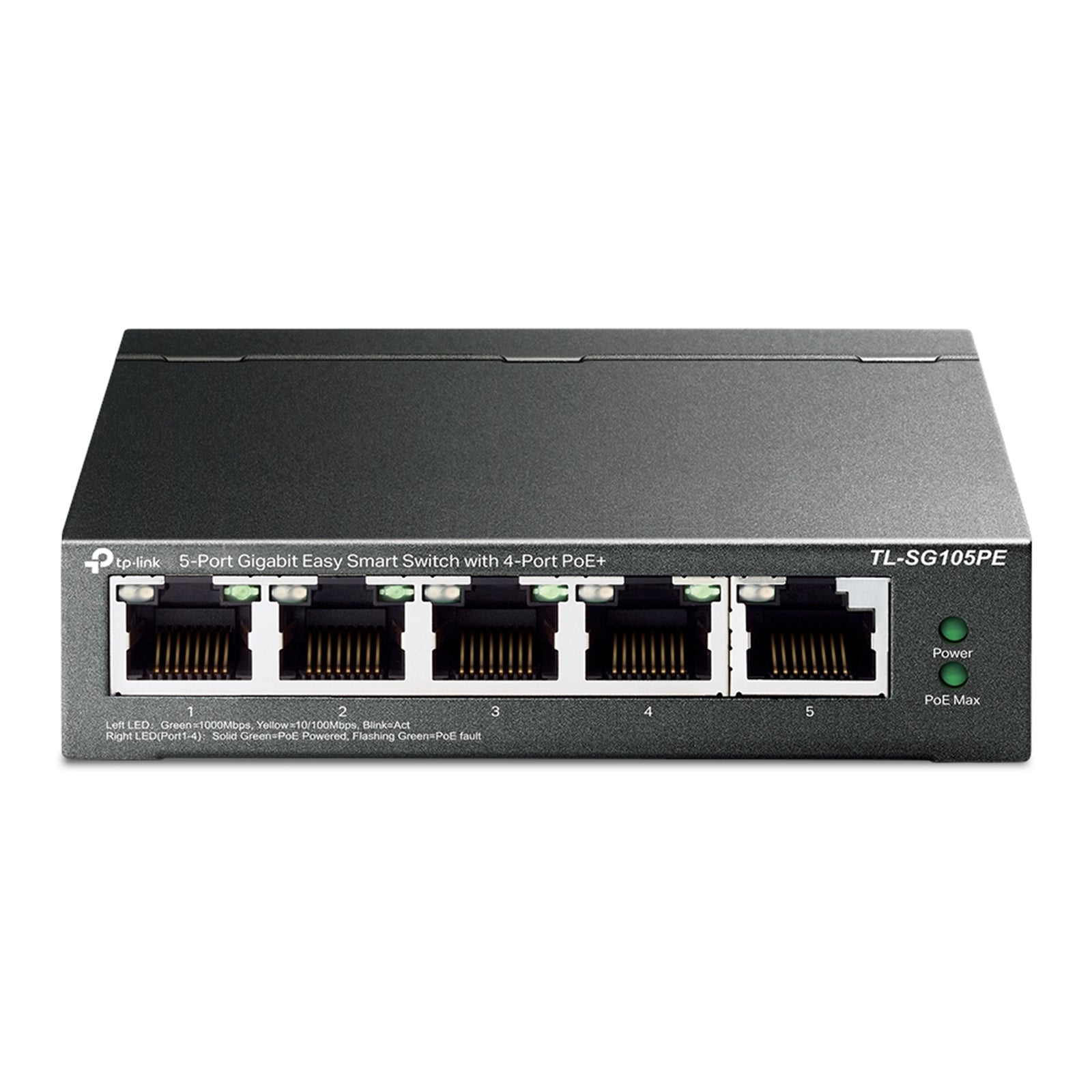 TP-Link TL-SG105PE 5-Port Gigabit PoE+ Switch Metal 65W Smart Managed