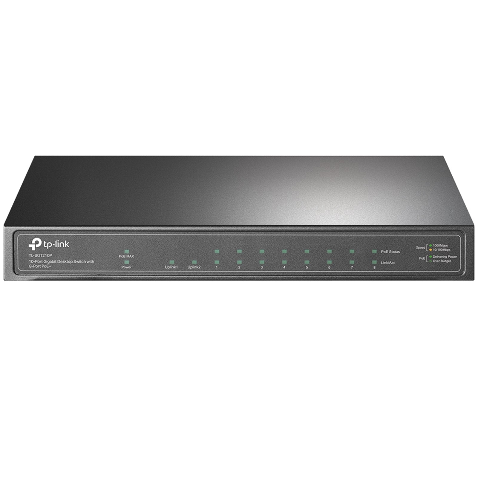 TP-Link TL-SG1210P 10-Port Gigabit PoE+ Switch Metal 63W Desktop