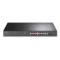TP-Link TL-SL1218MP 16-Port Metal PoE+ Switch 192W Gigabit Uplink