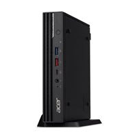 Acer Veriton N6 mini PC in black with Intel i5-13500T, 16GB DDR5 RAM, and 512GB SSD, designed for business use.