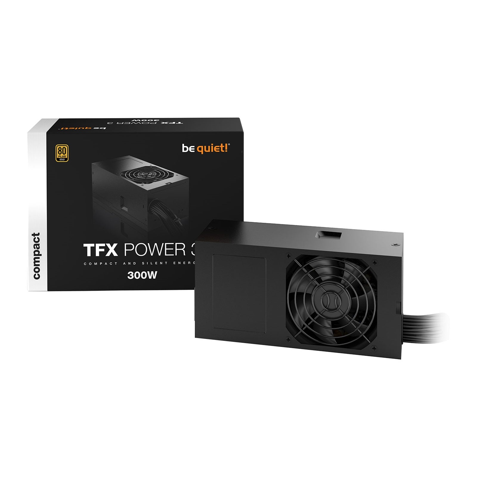 be quiet! 300W TFX Power 3 Gold PSU - 80 PLUS, Dual Rail, Black